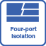 Four-port isolation