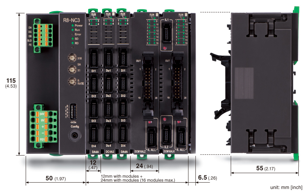 Slice Type, Mixed Signal Remote I/O R8 Series