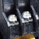 Nickel-plated iron screws