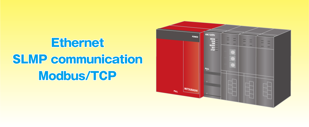 Ethernet, SLMP communication Modbus/TCP