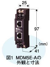 図1　MDM5E-Aの外観と寸法