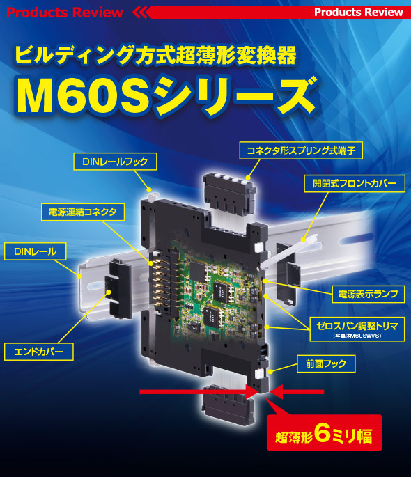 ビルディング方式超薄形変換器 M60Sシリーズ 新発売
