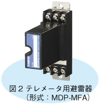 図2 テレメータ用避雷器（形式：MDP-MFA）