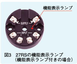 図3　27RSの機能表示ランプ（機能表示ランプ付きの場合）