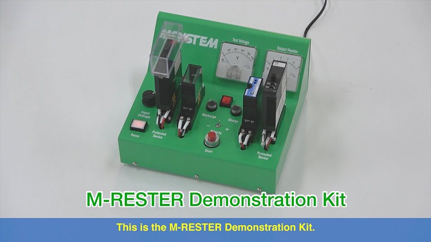 M-RESTER Demonstration Kit to experience the effects of surge protectors